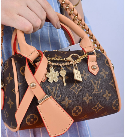 Louis Vuitton Speedy Nano Lock Charm Bag - High Copy