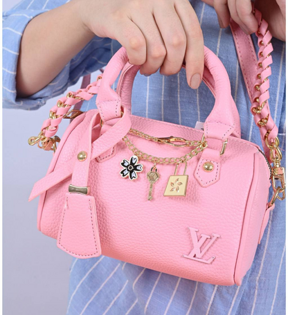 Louis Vuitton Speedy Nano Lock Charm Bag - High Copy