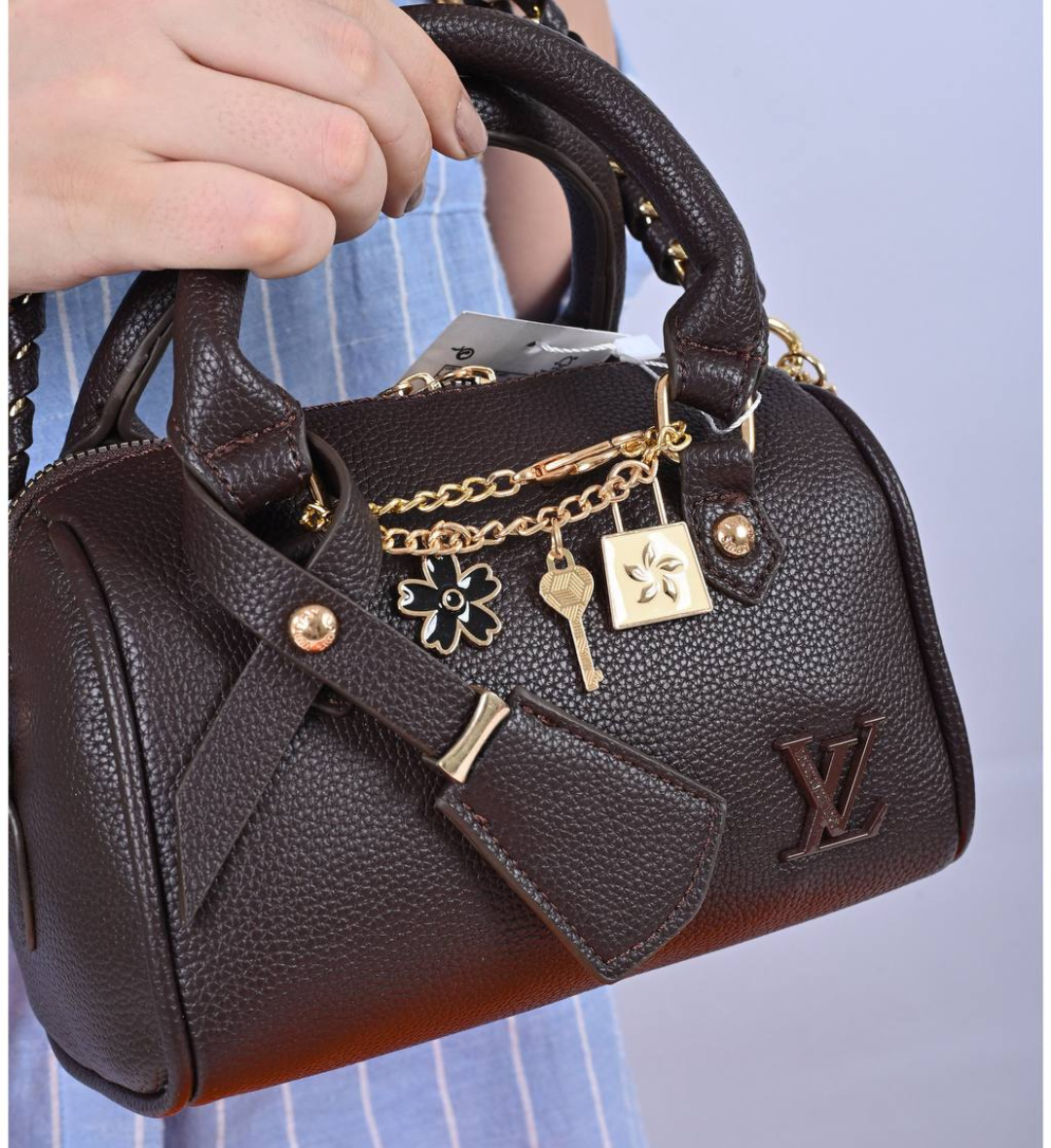 Louis Vuitton Speedy Nano Lock Charm Bag - High Copy