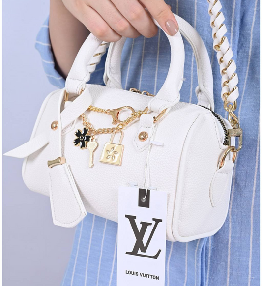 Louis Vuitton Speedy Nano Lock Charm Bag - High Copy