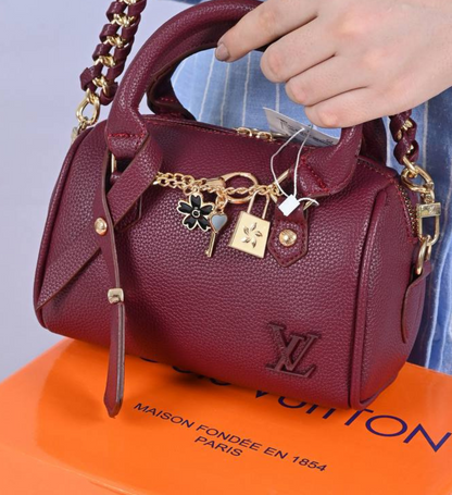 Louis Vuitton Speedy Nano Lock Charm Bag - High Copy